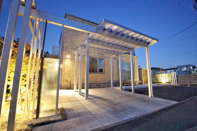 カーポートをオシャレに 札幌市豊平区